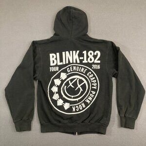 Blink-182 Hoodie Tour 2016 Genuine Crappy Punk Rock Men's Size Small Black